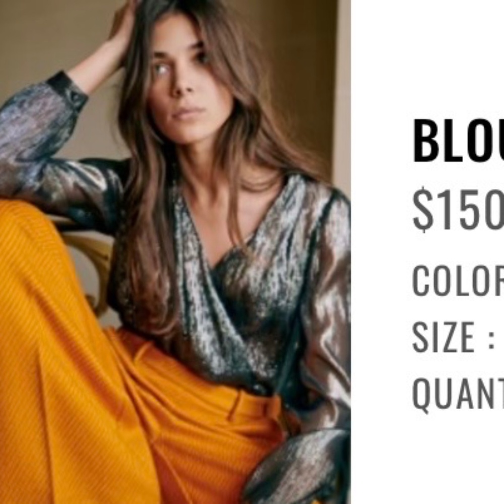 Sézane Abelia blouse size 44 (12)